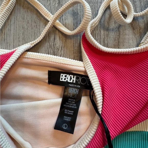 Beach Riot Eva Swim Top Women’s Large NWT - Picture 4 of 5